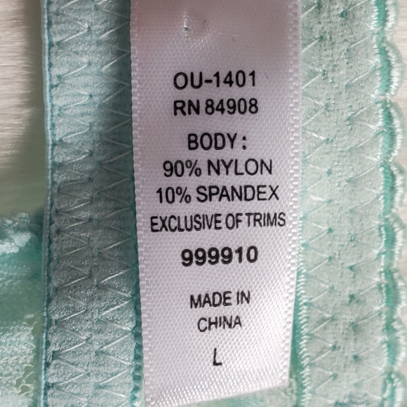 Cassandra Intimates Angel Blue Lace Chemise - Picture 5 of 7